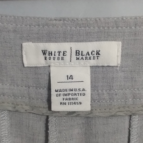 White House Black Market Grey Career Capri Hemmed - Picture 3 of 5